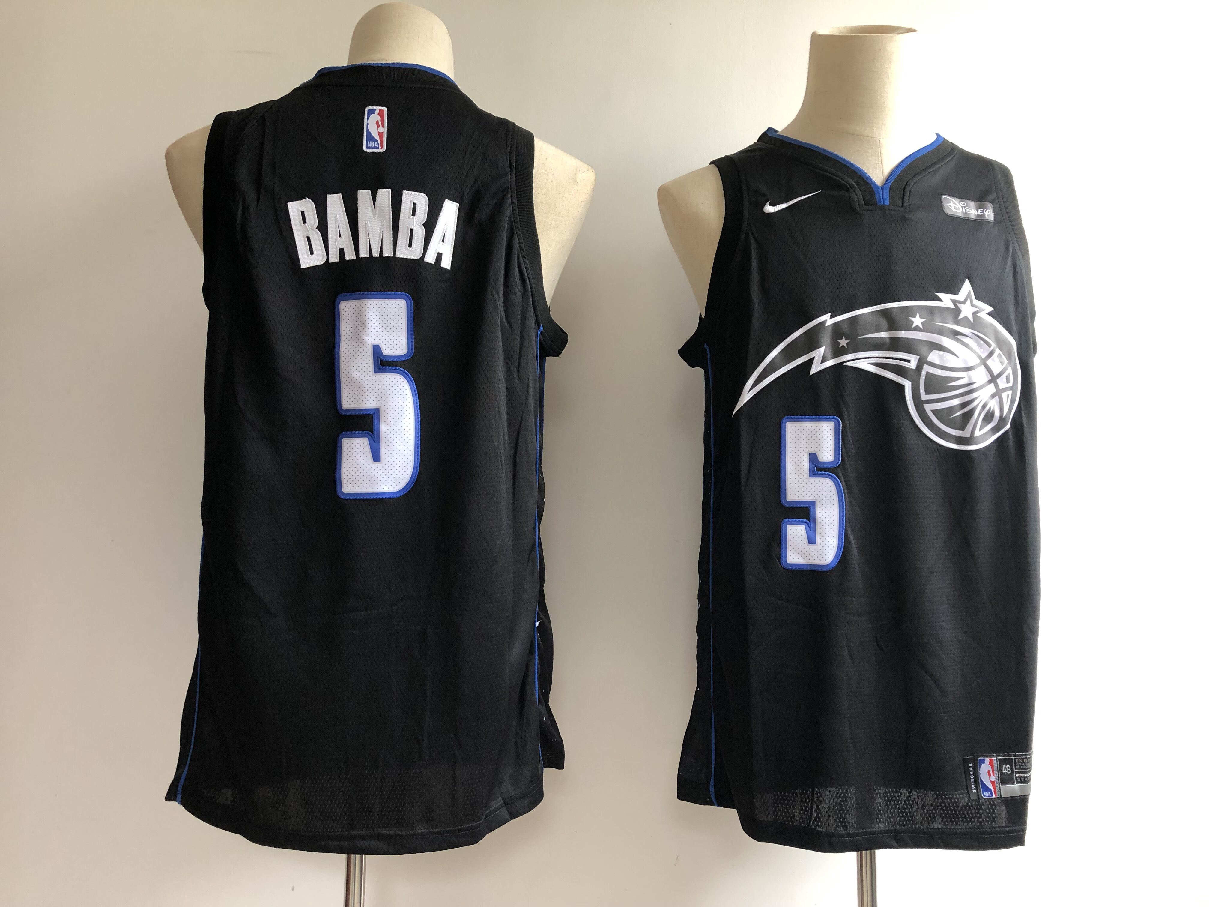 Men Orlando Magic #5 Bamba black City Edition NBA JERSEY->orlando magic->NBA Jersey